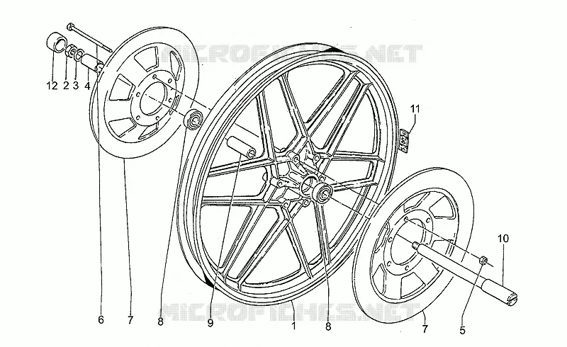 Ruota ant.lega-1a serie