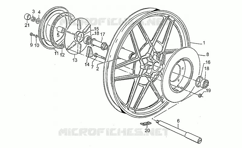 Ruota post.lega-1a serie