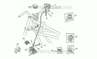 Impianto freno ant.dx