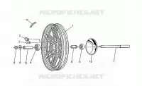 Ruota post.fino telaio PG17000