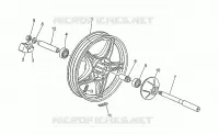 Ruota post.da telaio PG17001