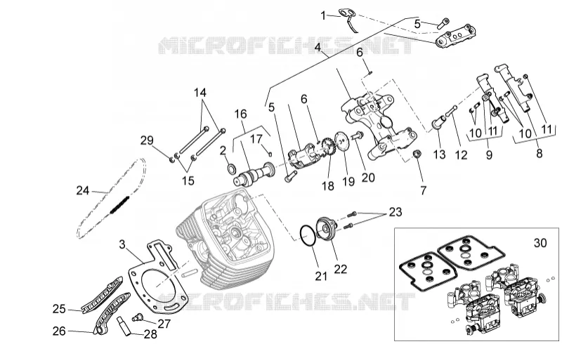 Distribuzione cilindro sx (bicchierini)