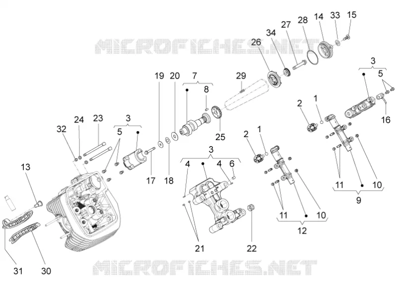 Distribuzione cilindro sx I